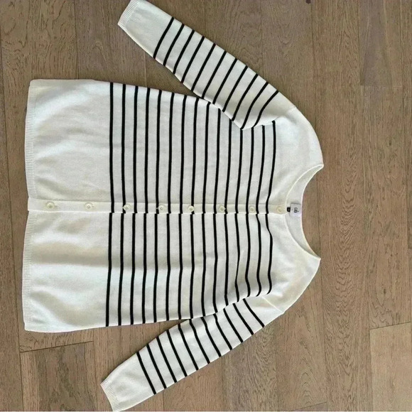 Cabi Turnabout Cardigan #6164 Black & White Small - Picture 2 of 6